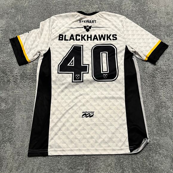 Podiumwear Shirt Mens Medium Blackhawks Jersey Soccer Performance - Picture 3 of 6